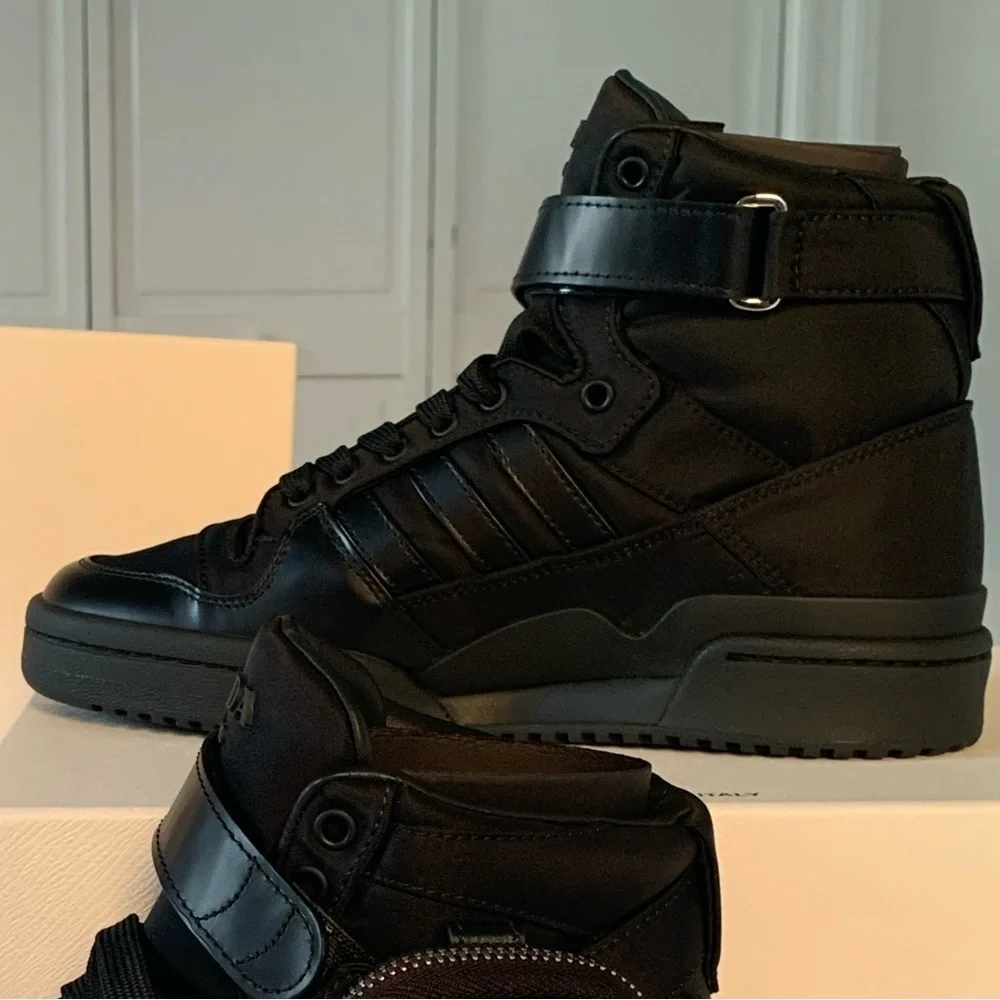 Prada x Adidas Re-Nylon Forum High-Top Sneakers - Picture 11 of 11